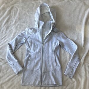 lululemon Radiant Hooded Sweater - Size 4, Heathered Core Ultra Light Grey